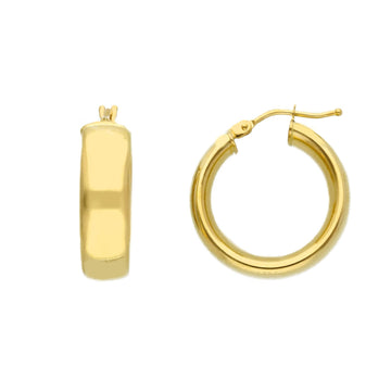 Orecchini a cerchio Joy Gioielli oro 18 kt diametro 15 mm MISURA UNICA