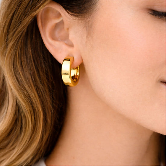 Orecchini a cerchio Joy Gioielli oro 18 kt diametro 15 mm MISURA UNICA