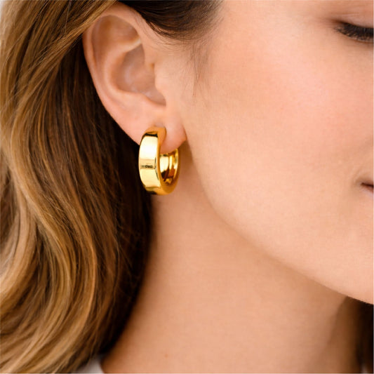 Orecchini a cerchio Joy Gioielli oro 18 kt diametro 15 mm MISURA UNICA