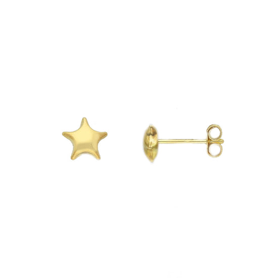 Orecchini lobo Joy Gioielli in oro giallo 18 kt stella piccola MISURA UNICA