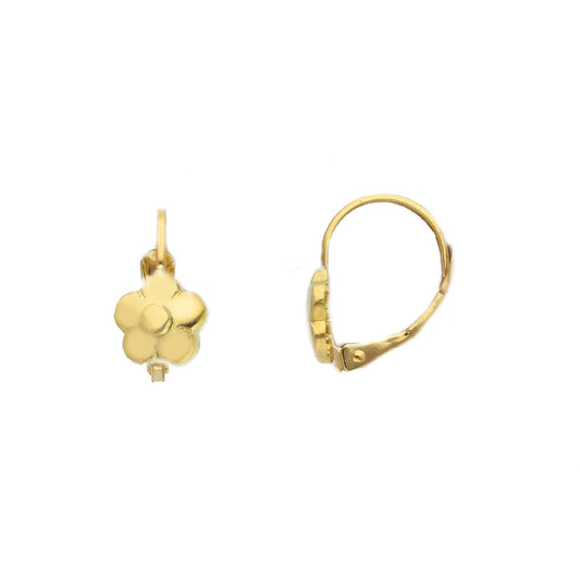 Orecchini monachella Joy Gioielli oro 18 kt con fiore Baby MISURA UNICA