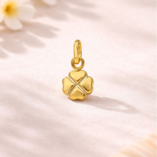 Ciondolo Joy Gioielli oro giallo 18 KT con quadrifoglio MISURA UNICA