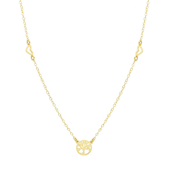 Collana JOY Gioielli Oro in oro 9KT giallo albero della vita MISURA UNICA