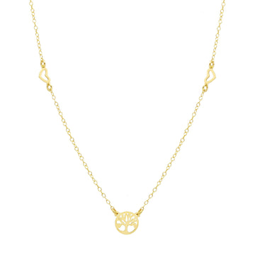 Collana JOY Gioielli Oro in oro 9KT giallo albero della vita MISURA UNICA