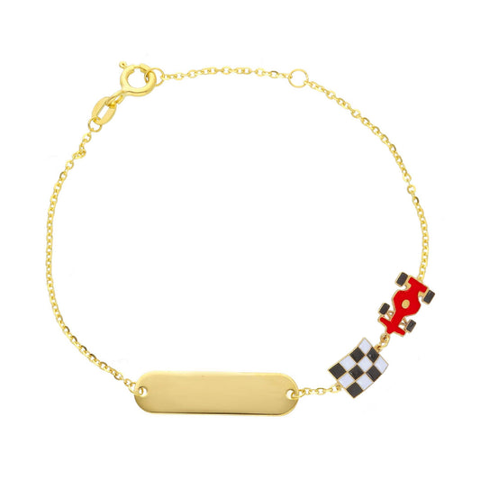 Bracciale rigido da donna JOY Gioielli in oro 9KT giallo Regolabile 14-18