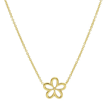 Collana Joy Gioielli in oro giallo 9 KT con fiore centrale MISURA UNICA