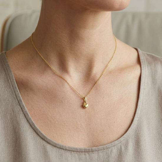 Ciondolo Joy Gioielli cuore bombato in oro giallo 9kt MISURA UNICA