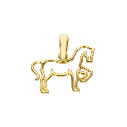 Ciondolo donna JOY Gioielli Oro in oro 9KT giallo cavallo MISURA UNICA