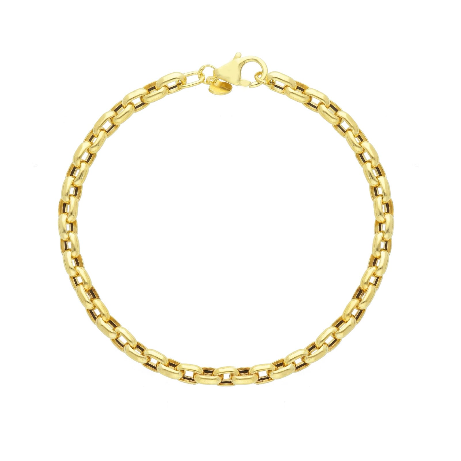 Bracciale Joy Gioielli oro giallo 9 KT maglia rettangolare 18 cm