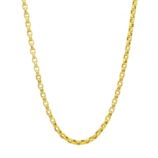 Collana Joy Gioielli oro giallo 9 KT con maglia rettangolare MISURA UNICA