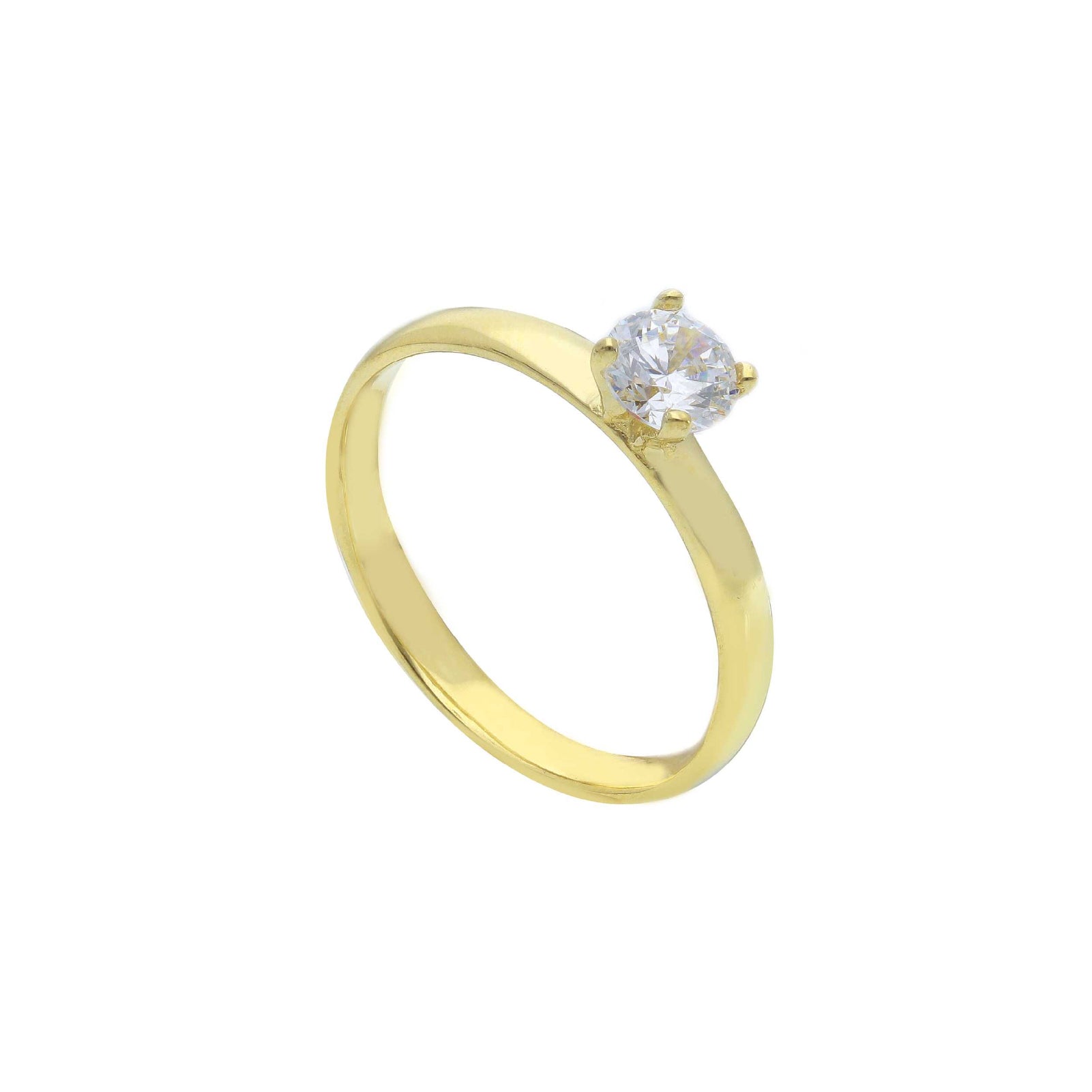 Anello solitario donna della JOY Gioielli in oro 9KT giallo SU MISURA