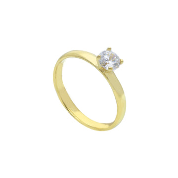 Anello solitario donna della JOY Gioielli in oro 9KT giallo SU MISURA