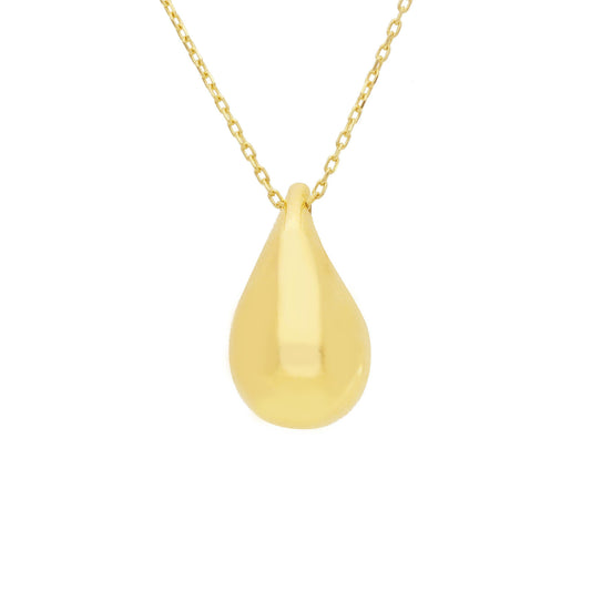 Collana girocollo JOY Gioielli oro giallo 9KT pendente goccia MISURA UNICA
