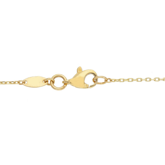 Collana girocollo JOY Gioielli oro giallo 9KT pendente goccia MISURA UNICA