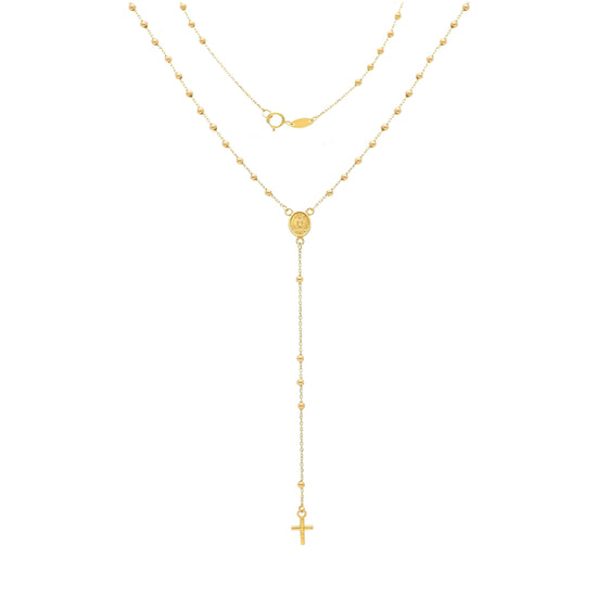 Collana rosario JOY Gioielli Oro in oro 9KT giallo e croce MISURA UNICA