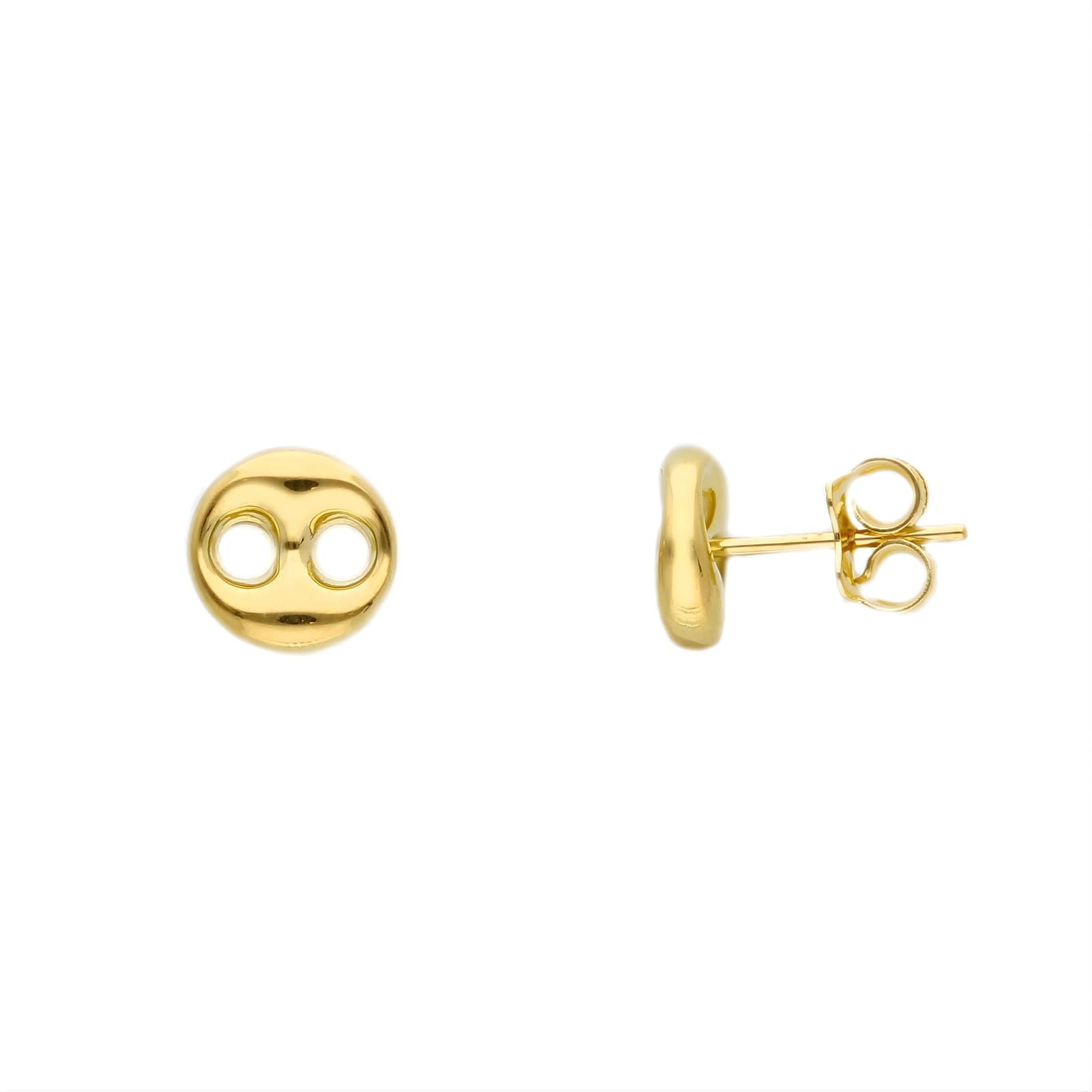 Orecchini a lobo Joy Gioielli oro 18 kt a forma di bottone MISURA UNICA