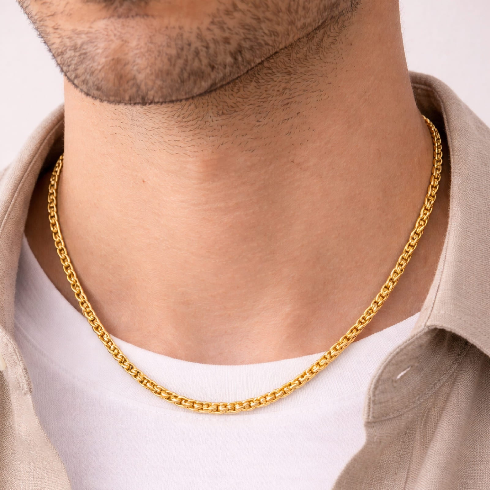 Collana girocollo Joy Gioielli oro giallo 18 KT con maglie MISURA UNICA