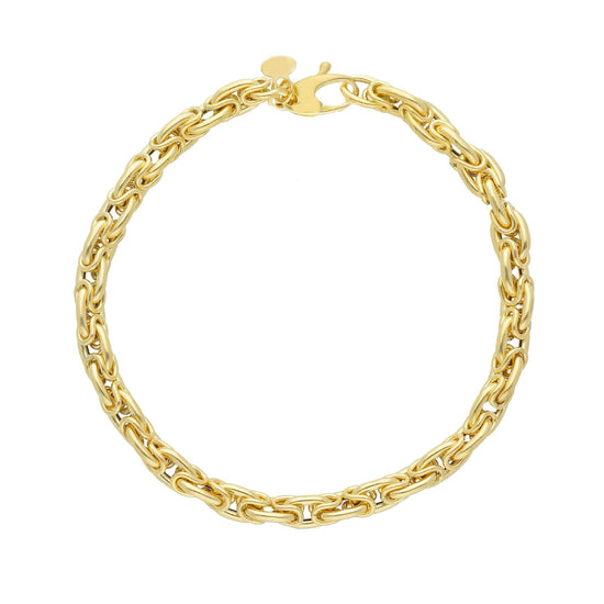 Bracciale catena Joy Gioielli oro 18 kt con maglie 19 cm