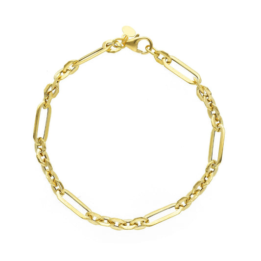 Bracciale catena Joy Gioielli oro 18 kt con maglia gourmette 19 cm