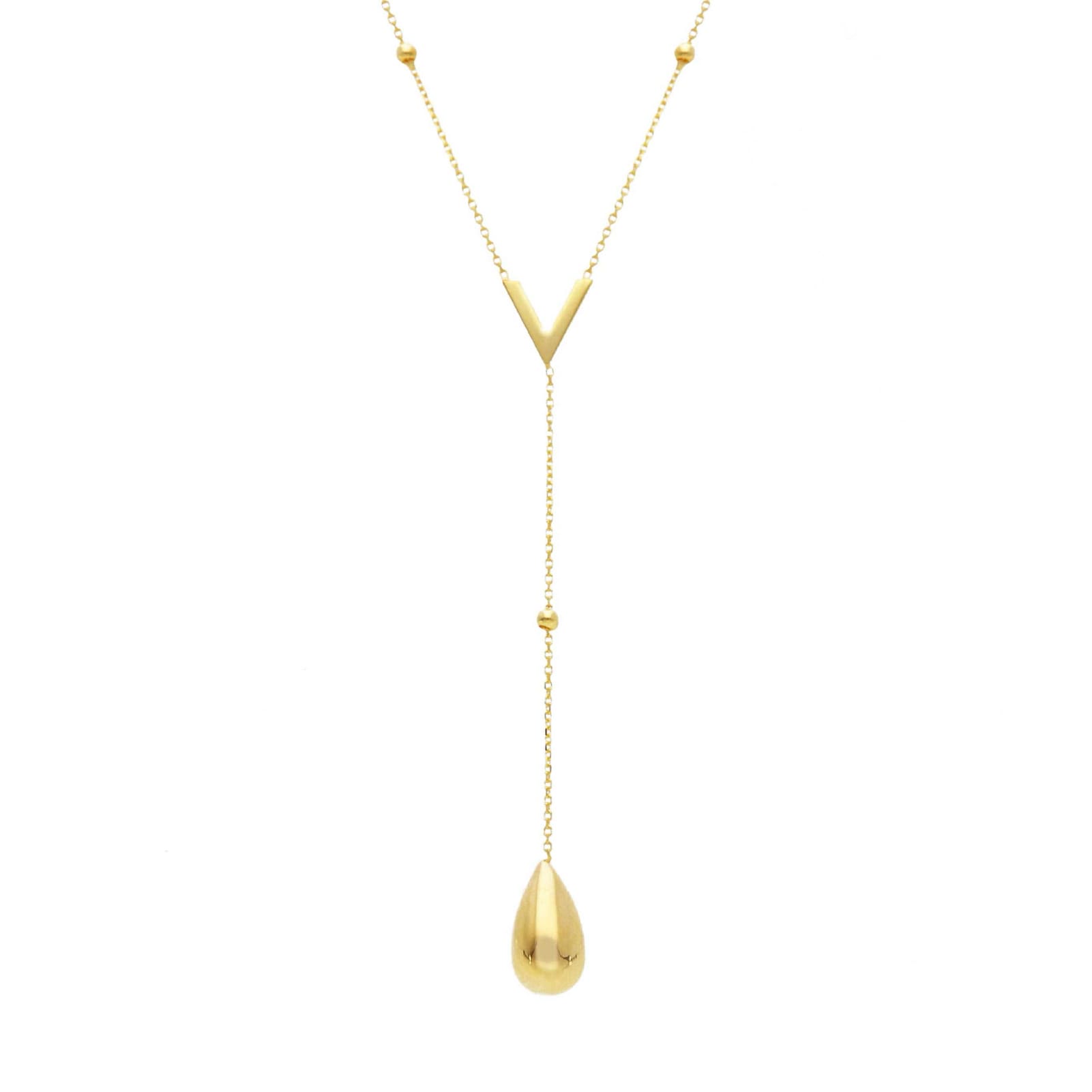 Collana Joy Gioielli in oro giallo 9 KT con pendente goccia MISURA UNICA