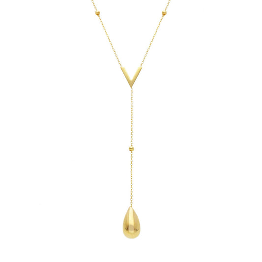 Collana Joy Gioielli in oro giallo 9 KT con pendente goccia MISURA UNICA
