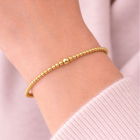 Bracciale Joy Gioielli oro 18 KT elastico flex e anima titanio regolabili