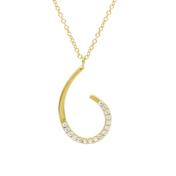 Collana Joy Gioielli oro giallo 18 KT con pendente e zirconi MISURA UNICA