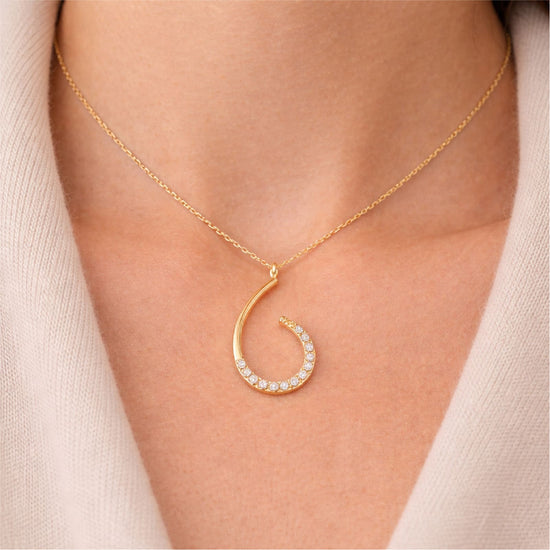 Collana Joy Gioielli oro giallo 18 KT con pendente e zirconi MISURA UNICA