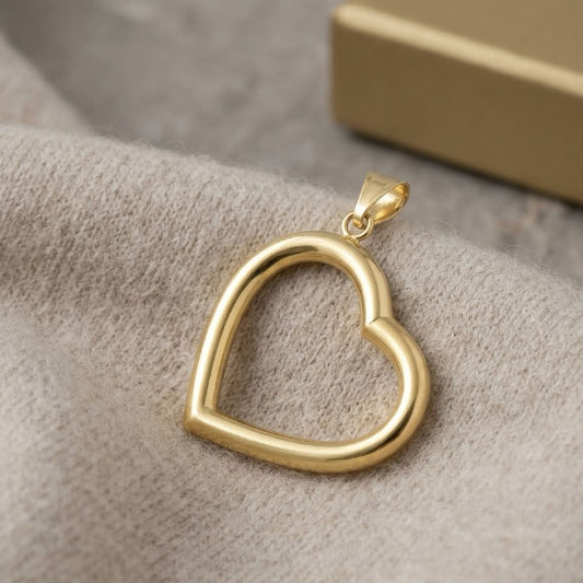 Ciondolo Joy Gioielli oro giallo 18 KT con cuore aperto MISURA UNICA