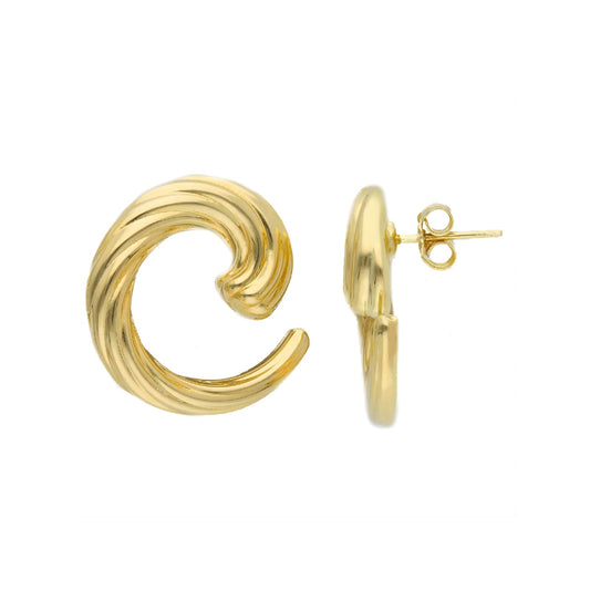 Orecchini a lobo Joy Gioielli oro 18 KT con spirale piccola MISURA UNICA