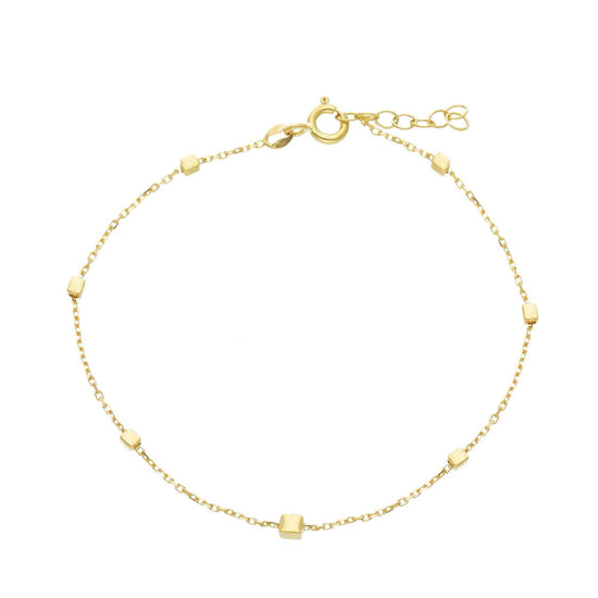 Bracciale catena con elementi Joy Gioielli oro giallo 18 KT Regolabile 17-19 cm