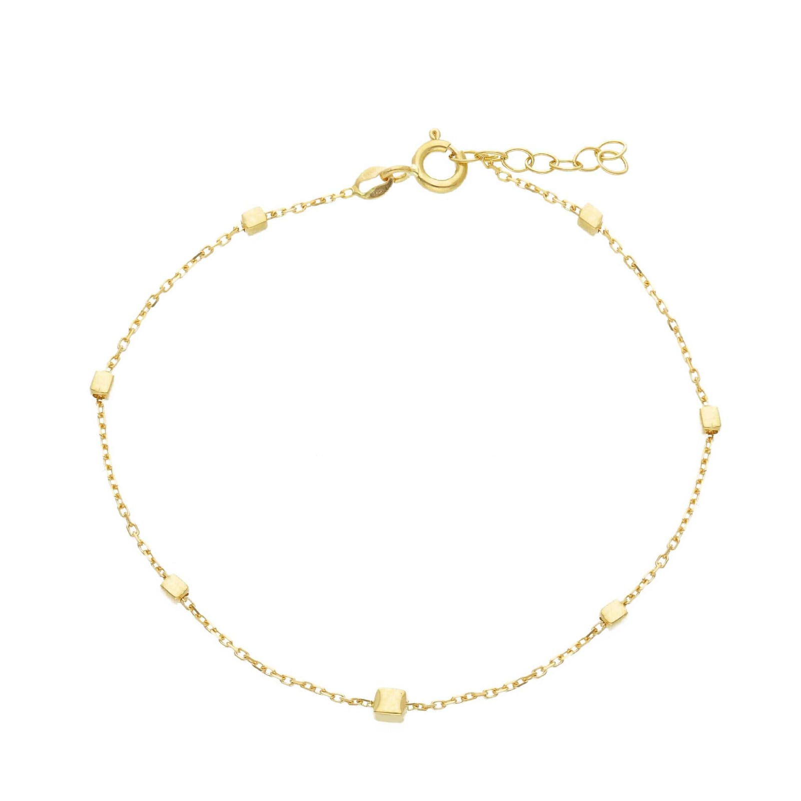 Bracciale catena con elementi Joy Gioielli oro giallo 18 KT Regolabile 17-19 cm