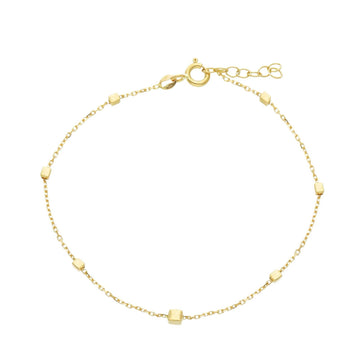 Bracciale catena con elementi Joy Gioielli oro giallo 18 KT Regolabile 17-19 cm