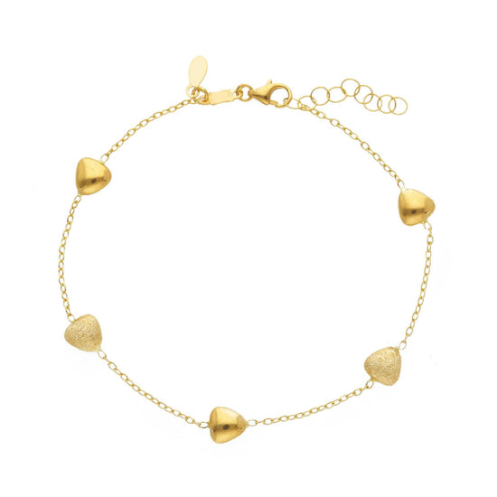 Bracciale catena con elementi Joy Gioielli oro giallo 18 KT Regolabile 17-19 cm