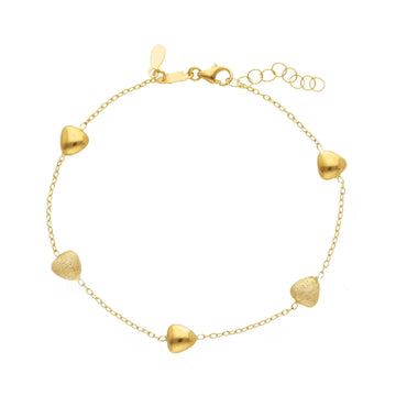 Bracciale catena con elementi Joy Gioielli oro giallo 18 KT Regolabile 17-19 cm