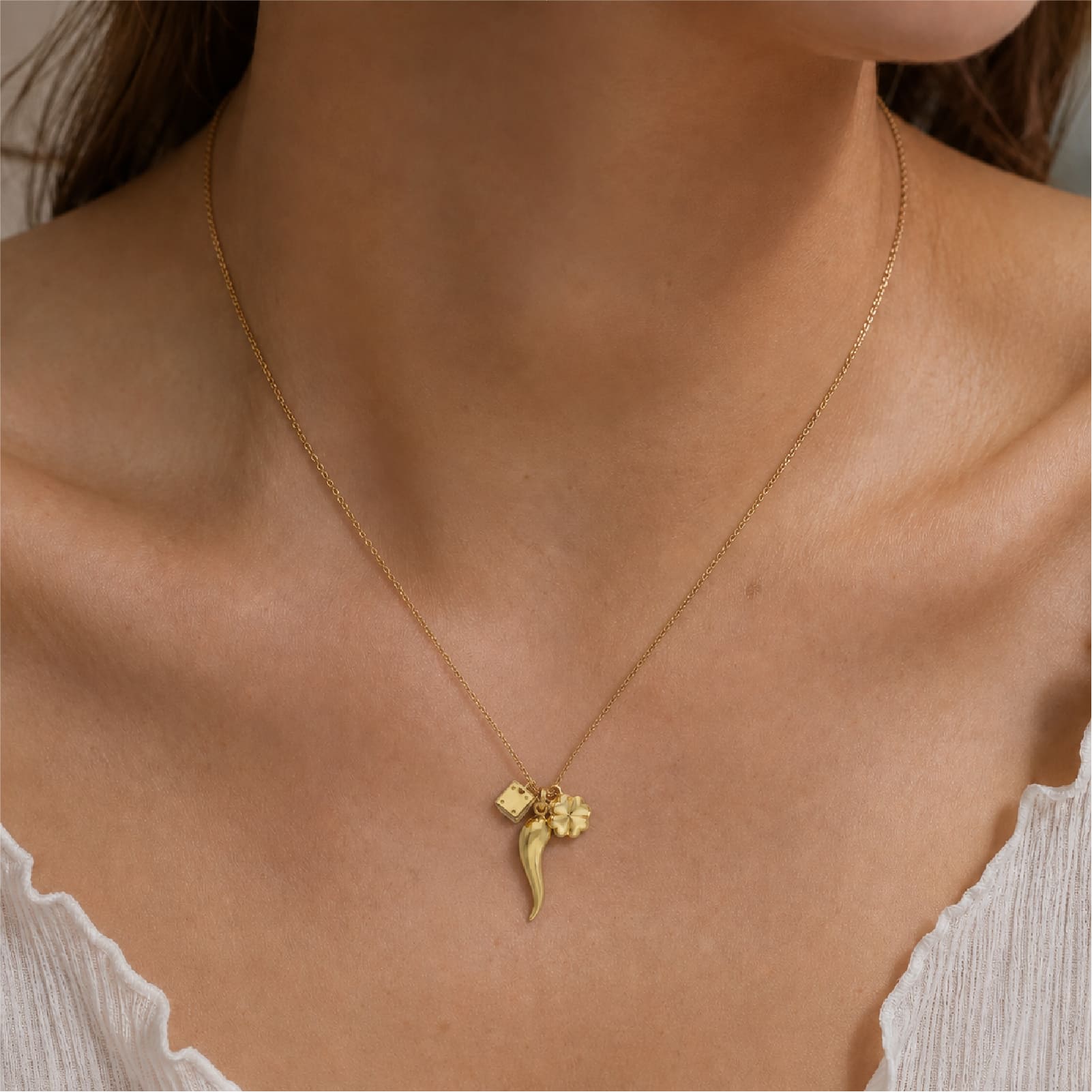 Ciondolo Joy Gioielli portafortuna in oro giallo 9kt da donna MISURA UNICA