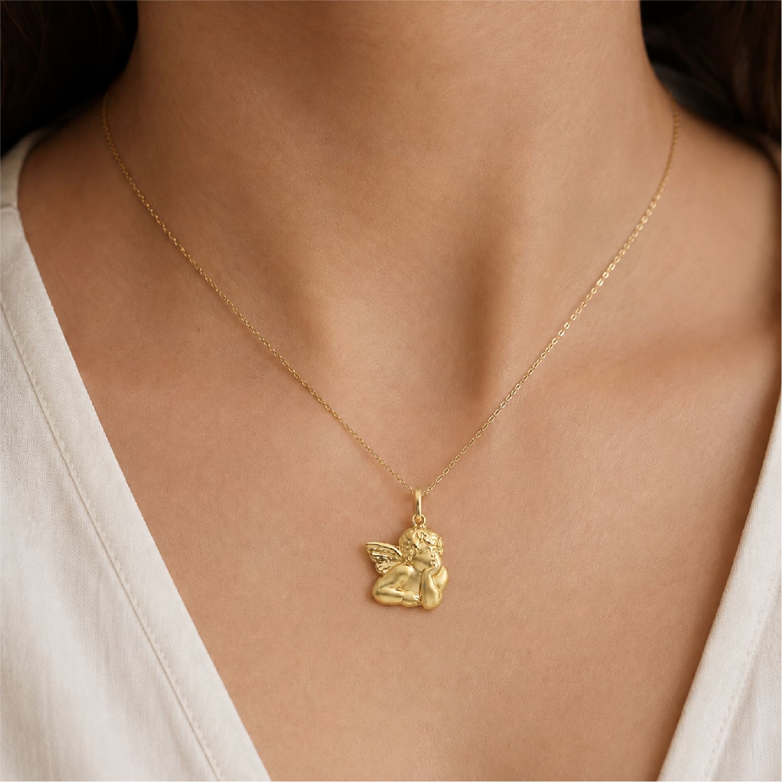 Ciondolo Joy Gioielli in oro giallo 9kt a forma di angelo MISURA UNICA