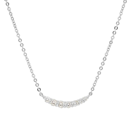 Collana Joy Gioielli in oro bianco 9kt con zirconi degradè MISURA UNICA