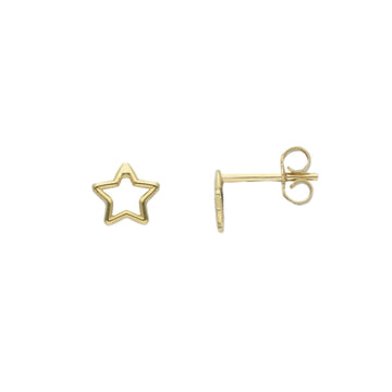Orecchini lobo Joy Gioielli in oro giallo 9kt a stella MISURA UNICA