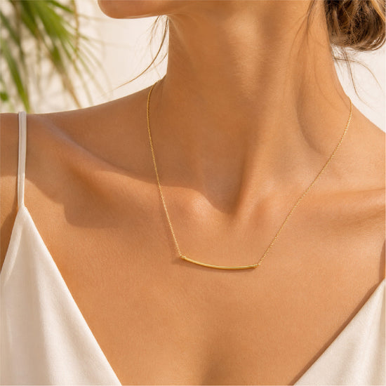 Collana catena Joy Gioielli Oro in oro giallo 18kt barra MISURA UNICA