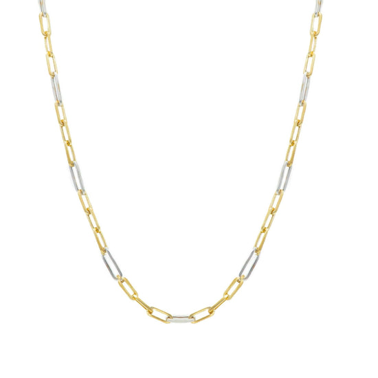 Collana catena Joy Gioielli Oro in oro giallo e bianco 18kt MISURA UNICA