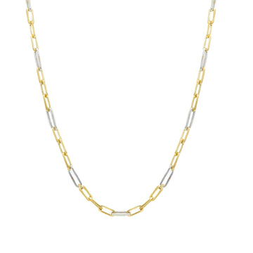 Collana catena Joy Gioielli Oro in oro giallo e bianco 18kt MISURA UNICA