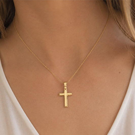 Ciondolo Joy Gioielli Oro in oro giallo 18kt forma di croce MISURA UNICA