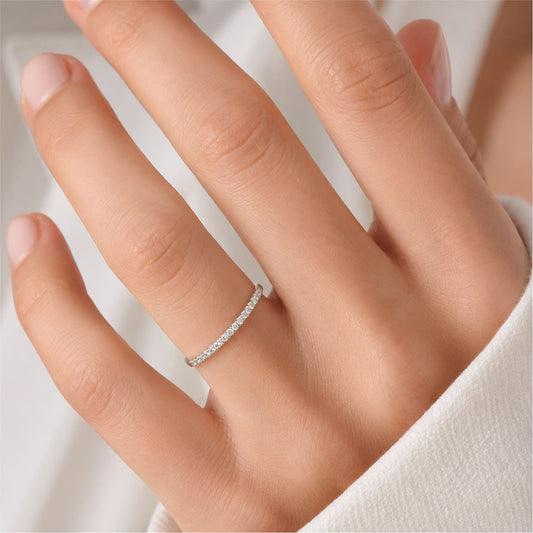 Anello veretta Joy Gioielli Oro in oro bianco 18kt fedina SU MISURA