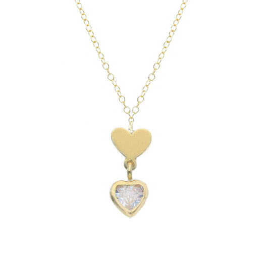 Collana Joy Gioielli in oro giallo 9kt con zircone e cuore MISURA UNICA