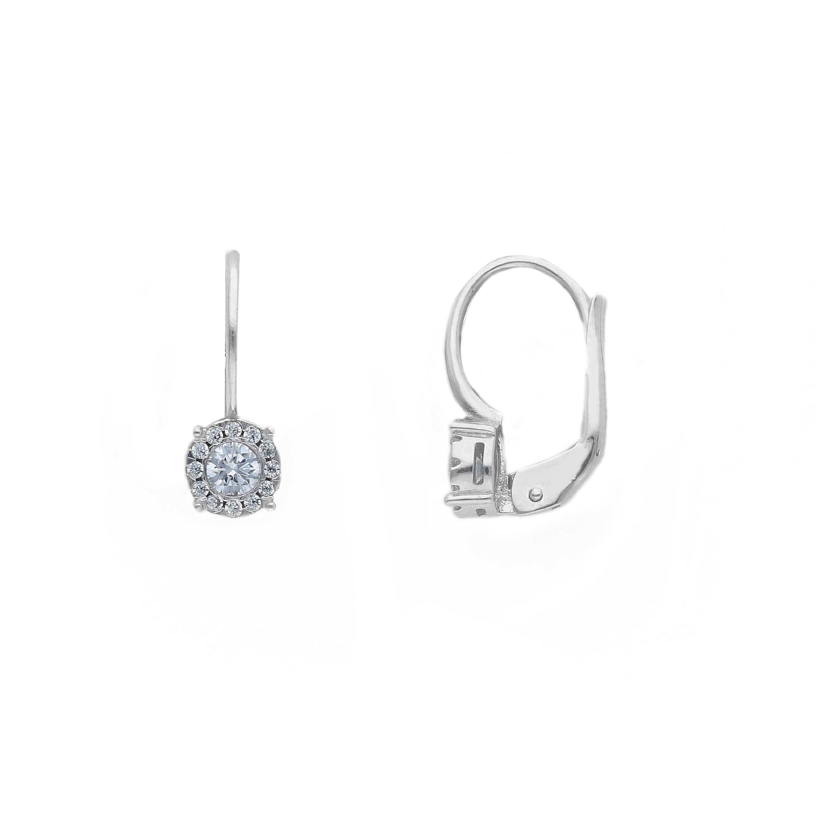Orecchini pendenti Joy Gioielli Oro oro bianco 18kt zirconi