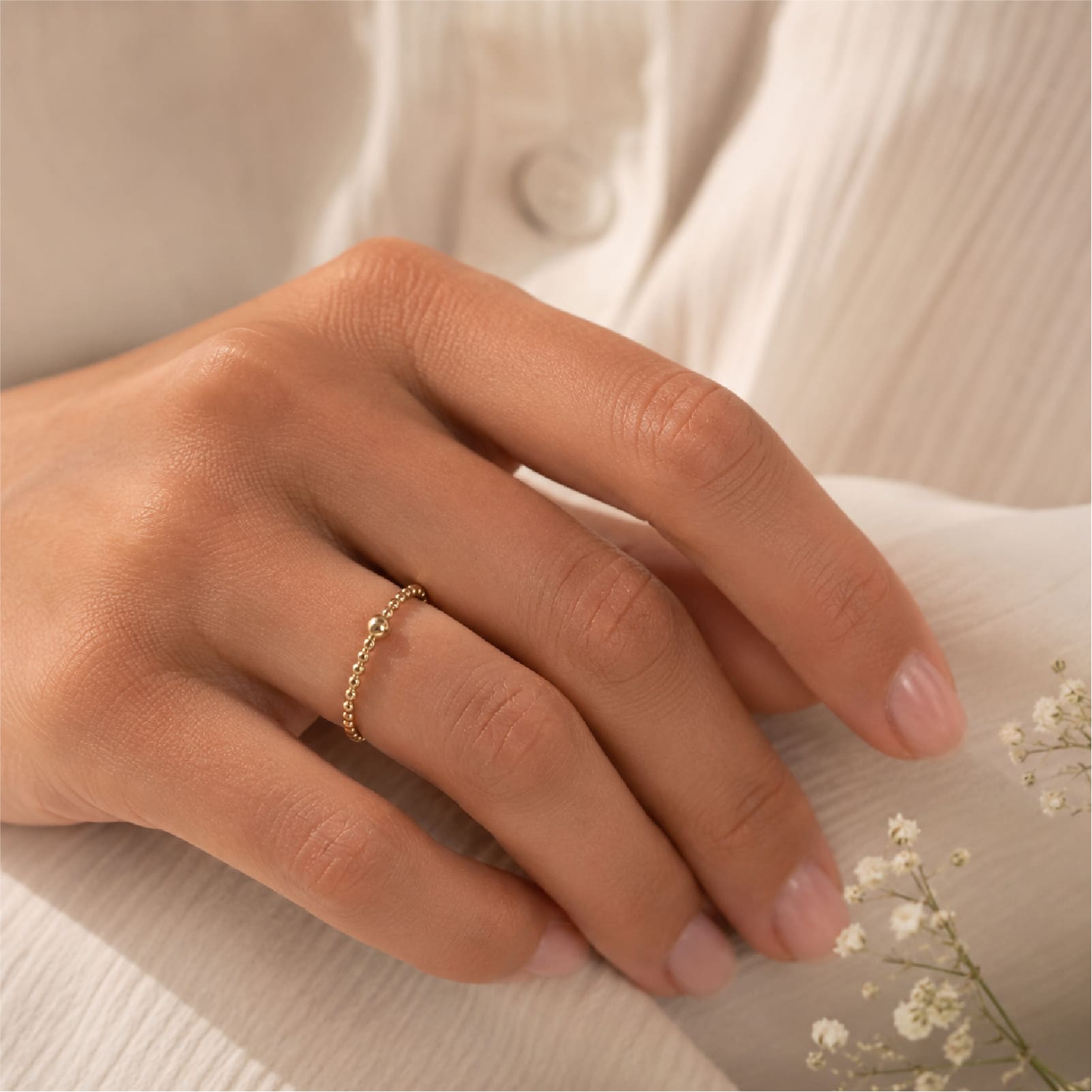 Anello fedina Joy Gioielli Oro in oro giallo 18kt con sfere SU MISURA