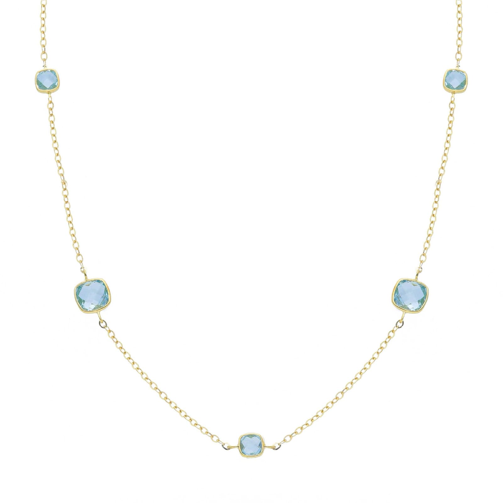 Collana catena Joy Gioielli Oro in oro giallo 18kt e topazi