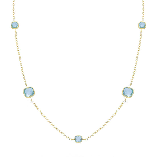 Collana catena Joy Gioielli Oro in oro giallo 18kt e topazi MISURA UNICA