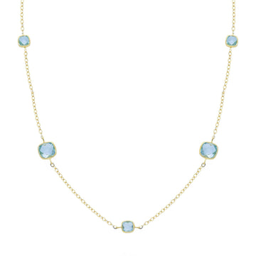 Collana catena Joy Gioielli Oro in oro giallo 18kt e topazi MISURA UNICA